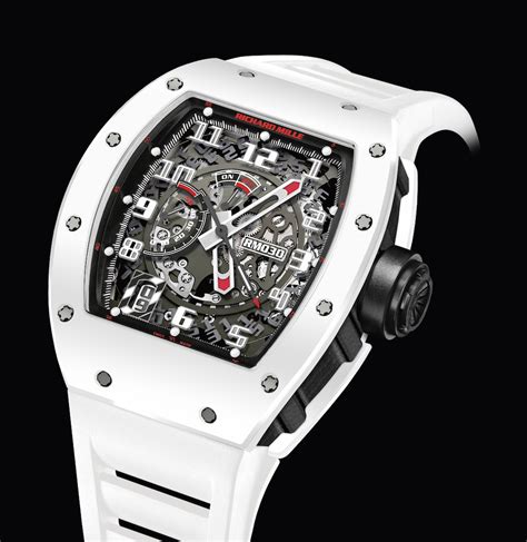 richard mille whitw|white richard mille watch price.